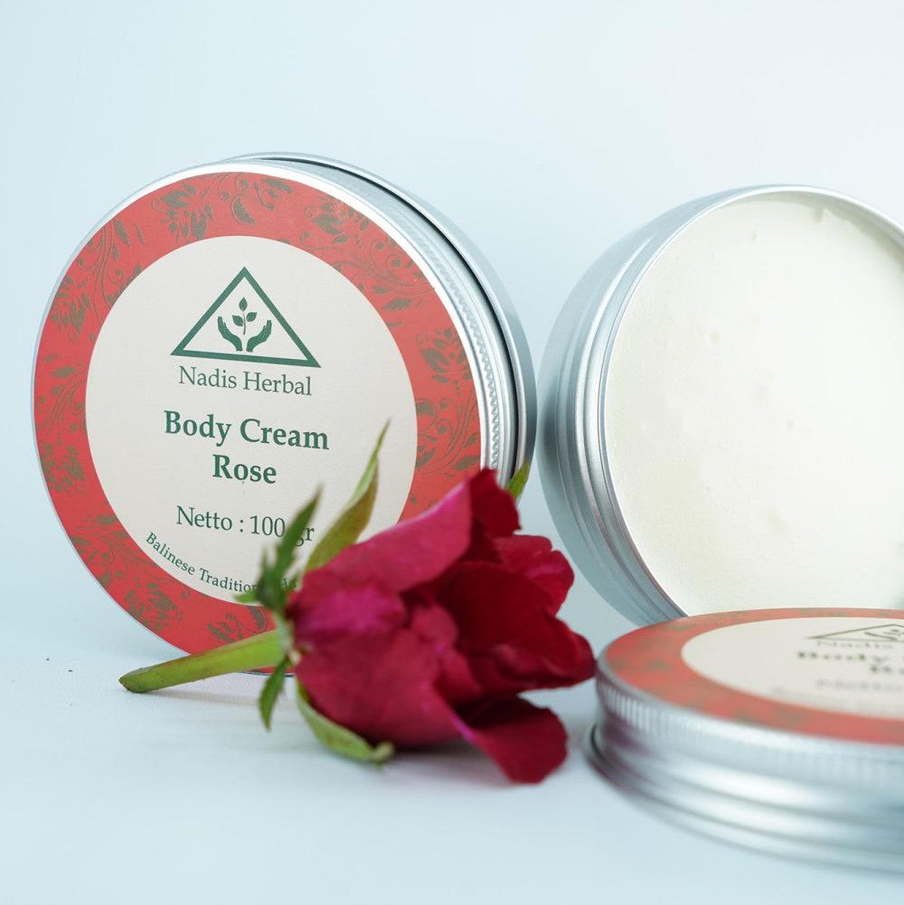 Nadis Herbal natūralus kūno kremas su rožių ekstraktu