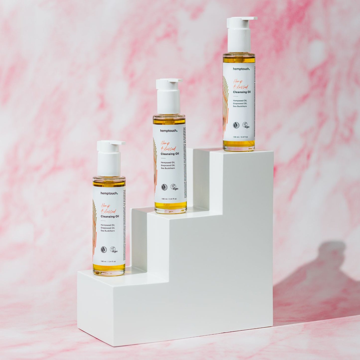 kanapių valomasis aliejus efektyviai pašalina makiažą, nešvarumus Hemptouch