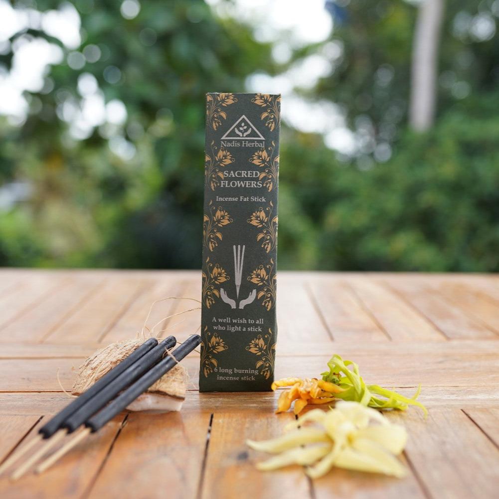 natūralios sudėties smilkalai "Sacred Flowers" Nadis Herbal