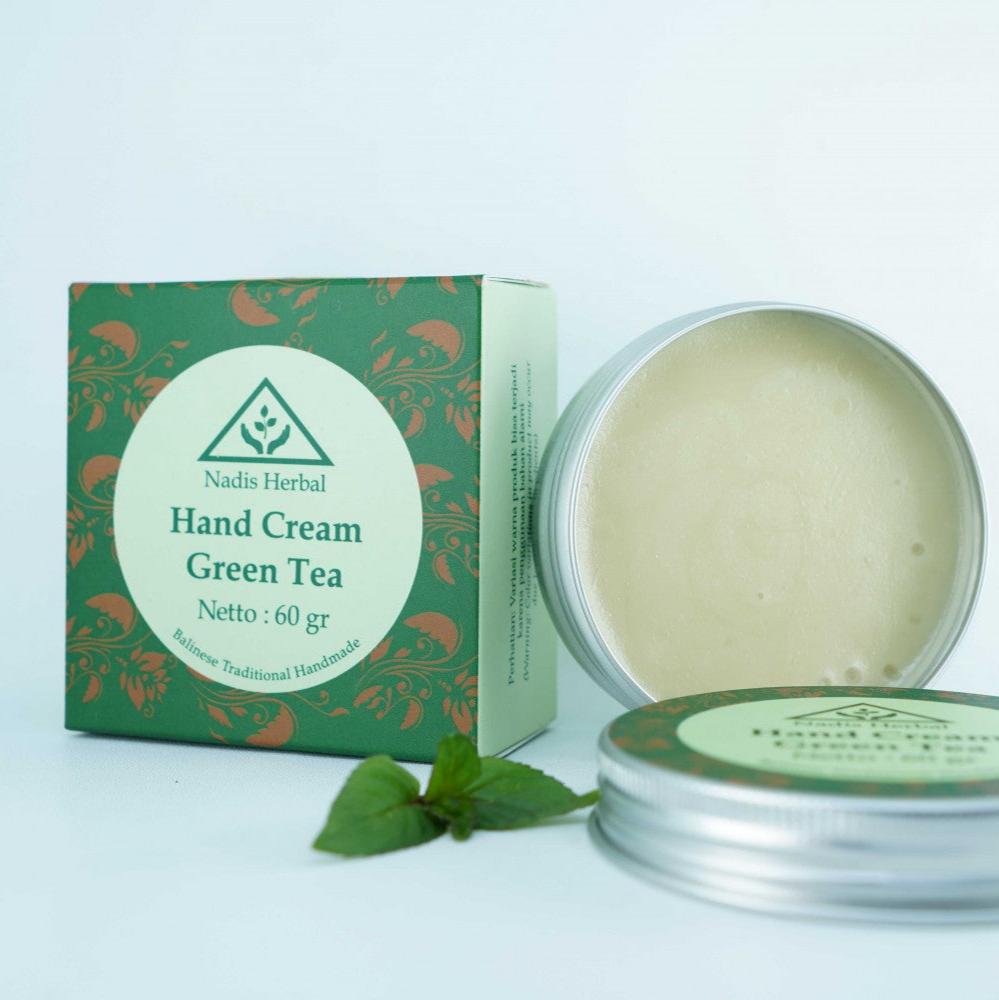 rankų kremas regeneruoajantis antioksidacinis su žaliosios arbatos aliejumi Nadis Herbal