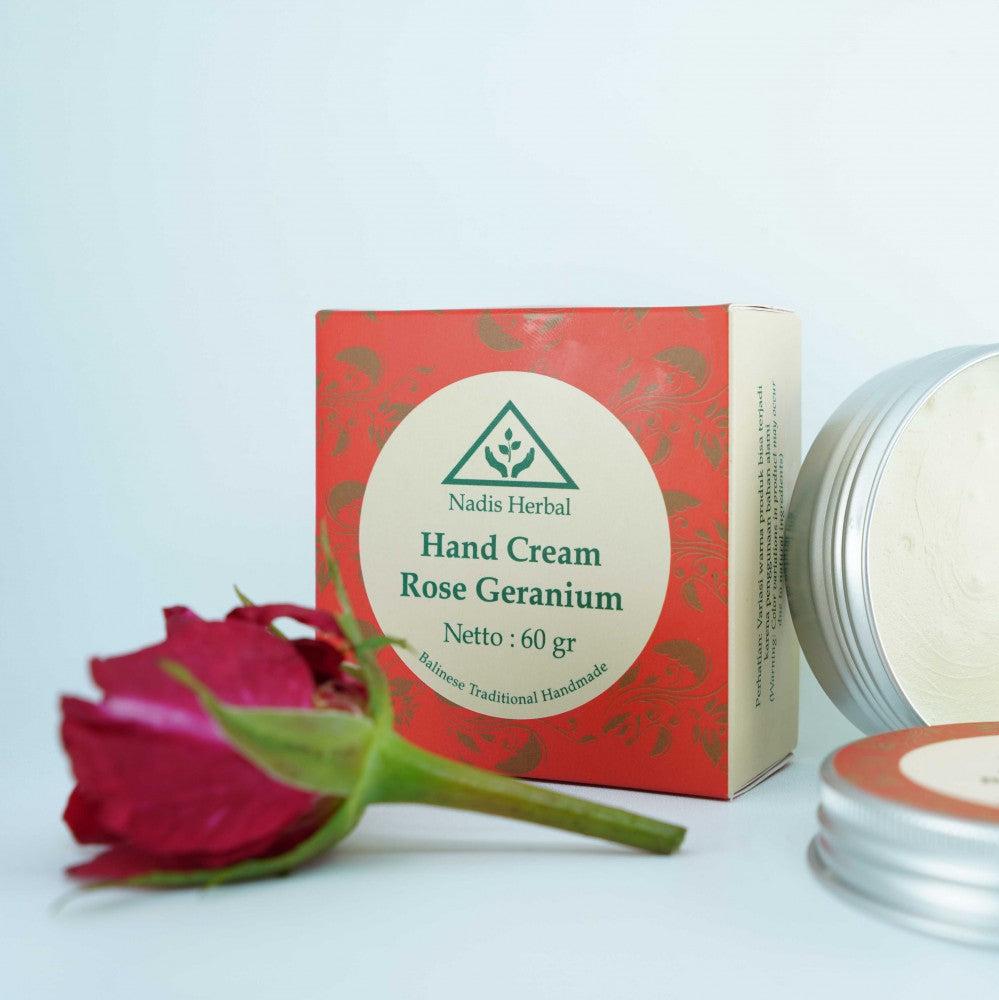 rankų kremas regeneruojantis, elastingumą palaikantis su rožių ekstraktu Nadis Herbal