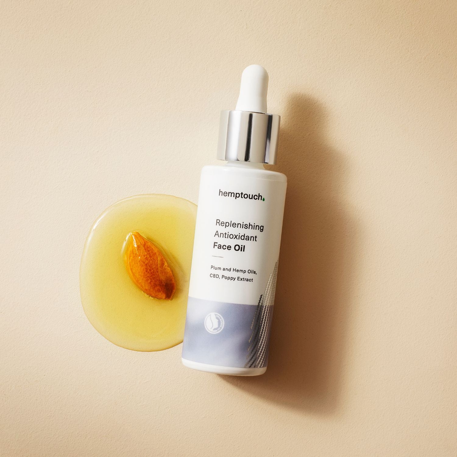 atnaujinamasis antioksidacinis veido aliejinis serumas regeneruoja, drėkina, stangrina, ramina  Hemptouch