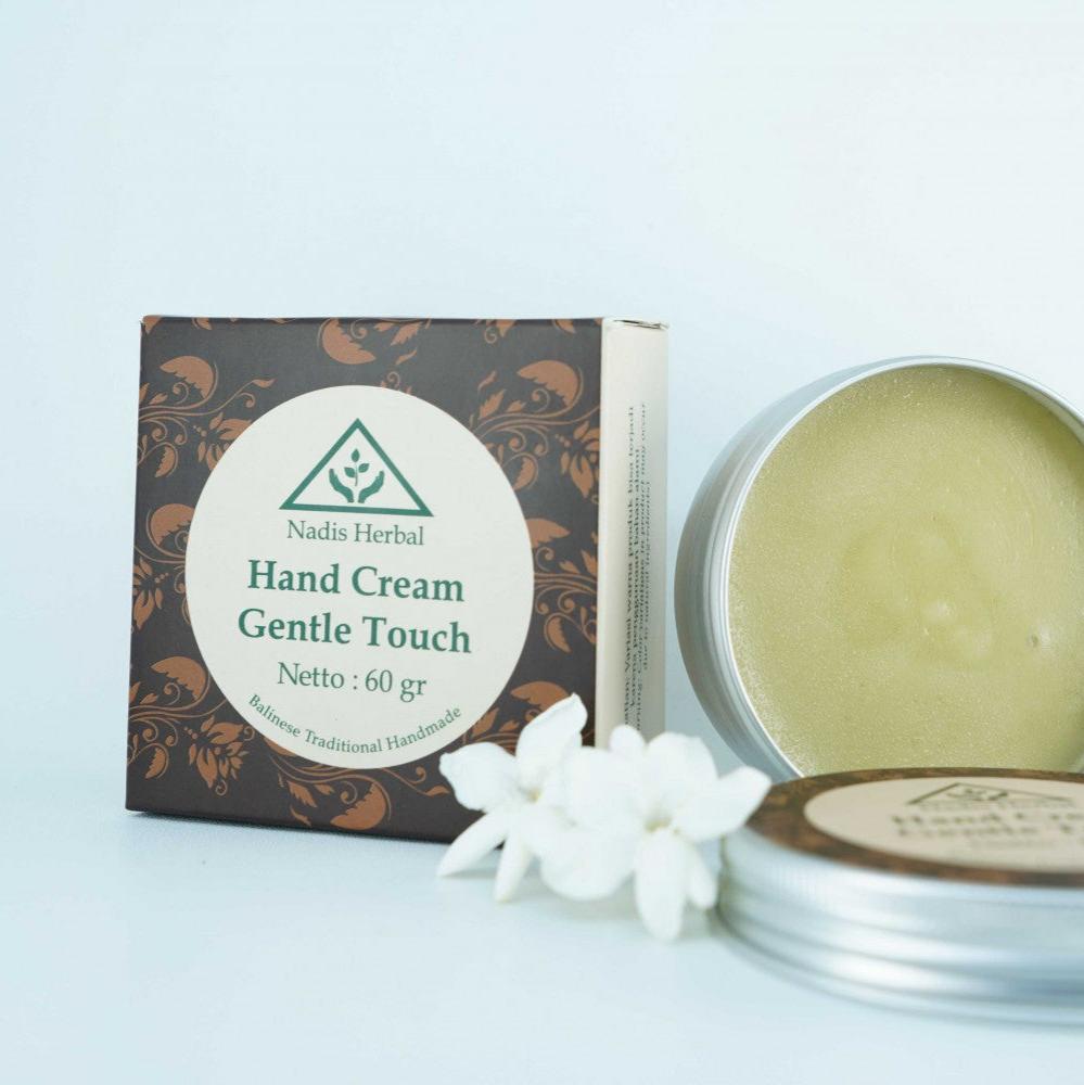 rankų kremas drėkinantis 'Gentle Touch' su egzotiškų gėlių eteriniais aliejais Nadis Herbal 
