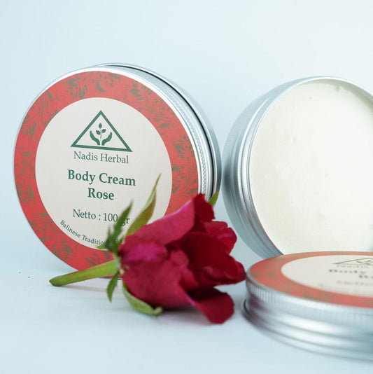 Nadis Herbal natūralus kūno kremas su rožių ekstraktu