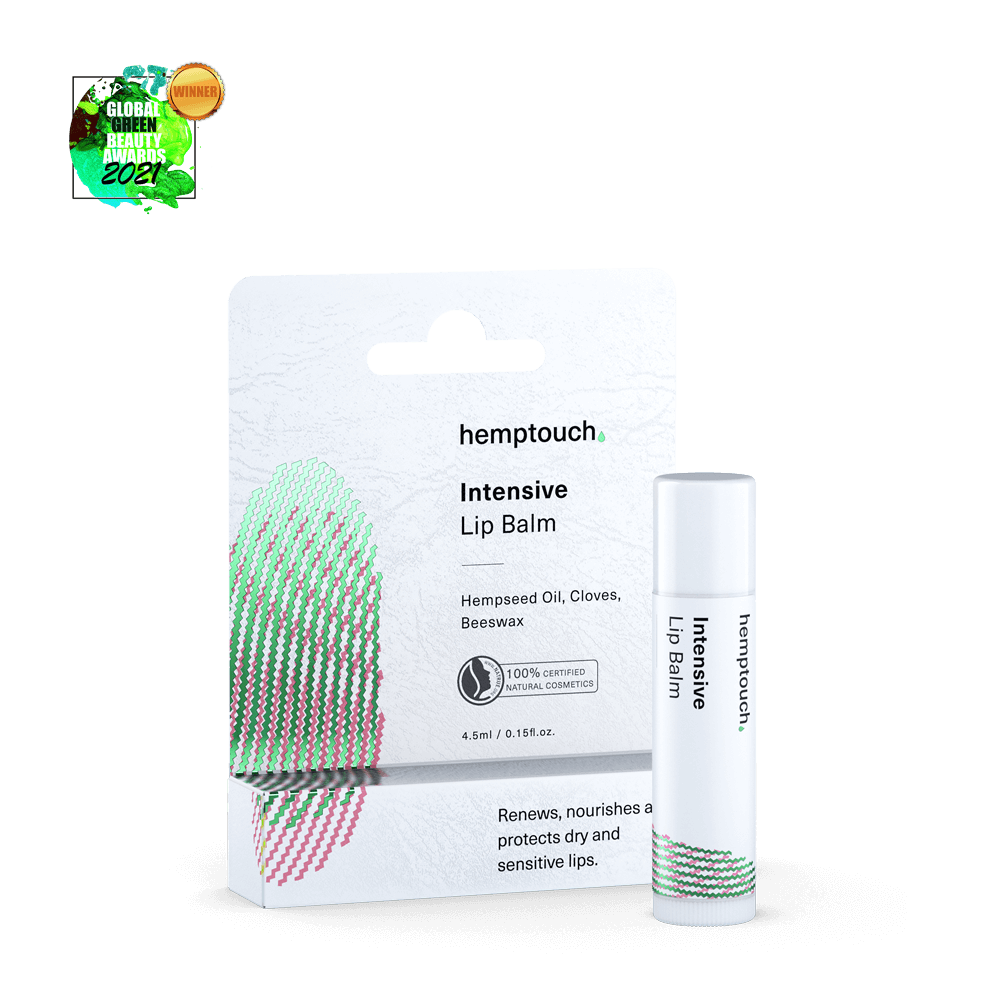 intensyvus lūpų balzamas  sausoms, išsausėjusioms ir jautrioms lūpoms Hemptouch