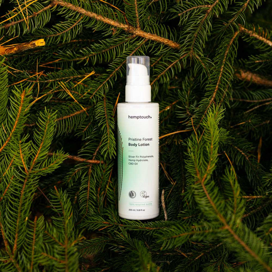 drėkinantis kūno losjonas 'Nepaprastas Miškas' mažina sausumą, drėkina Hemptouch 