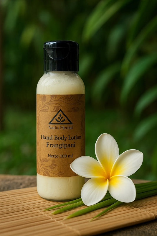 Natūralus kūno losjonas su Frangipani eteriniu aliejumi