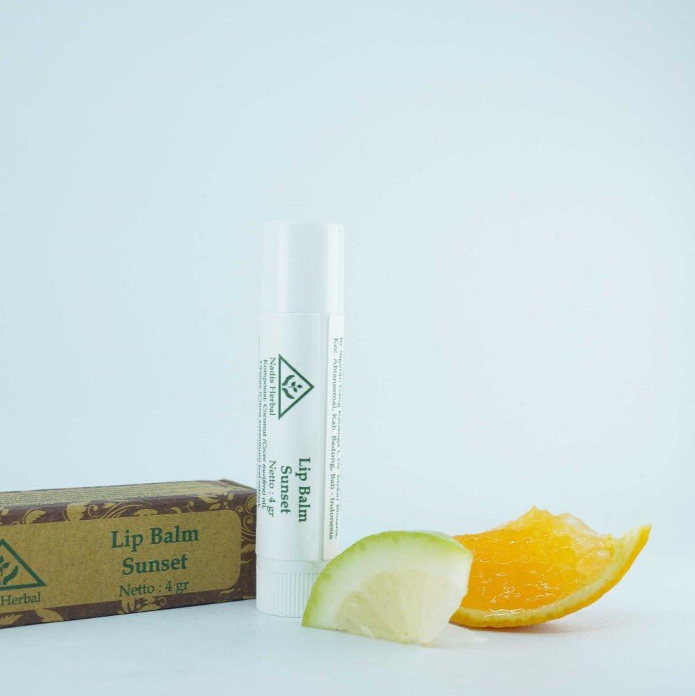 lūpų balzamas suskeldėjusioms ir išsausėįusioms lūpoms 'Sunset' Nadis Herbal 