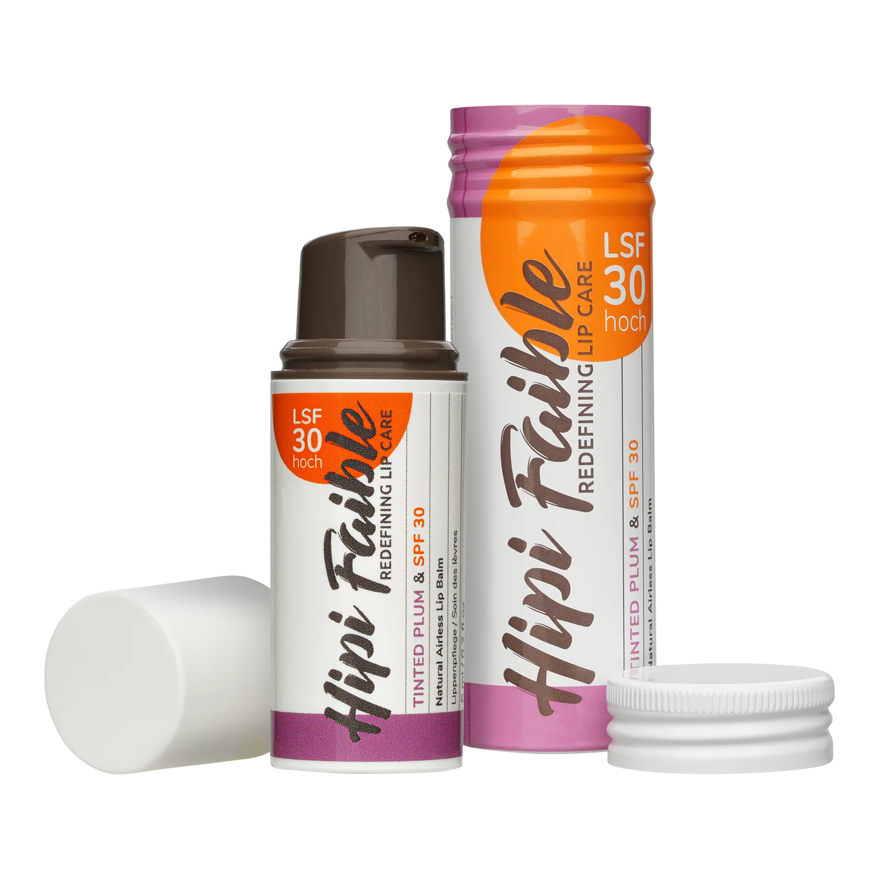  lūpų balzamas su spalva 'Tinted Plum' ir SPF 30 Hipi Faible