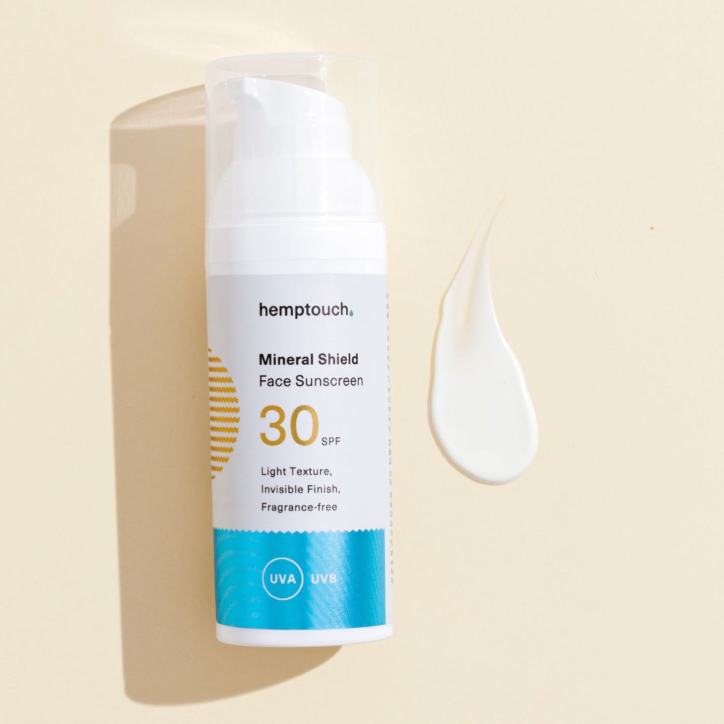 mineralinis veido kremas nuo saulės SPF 30 Hemptouch