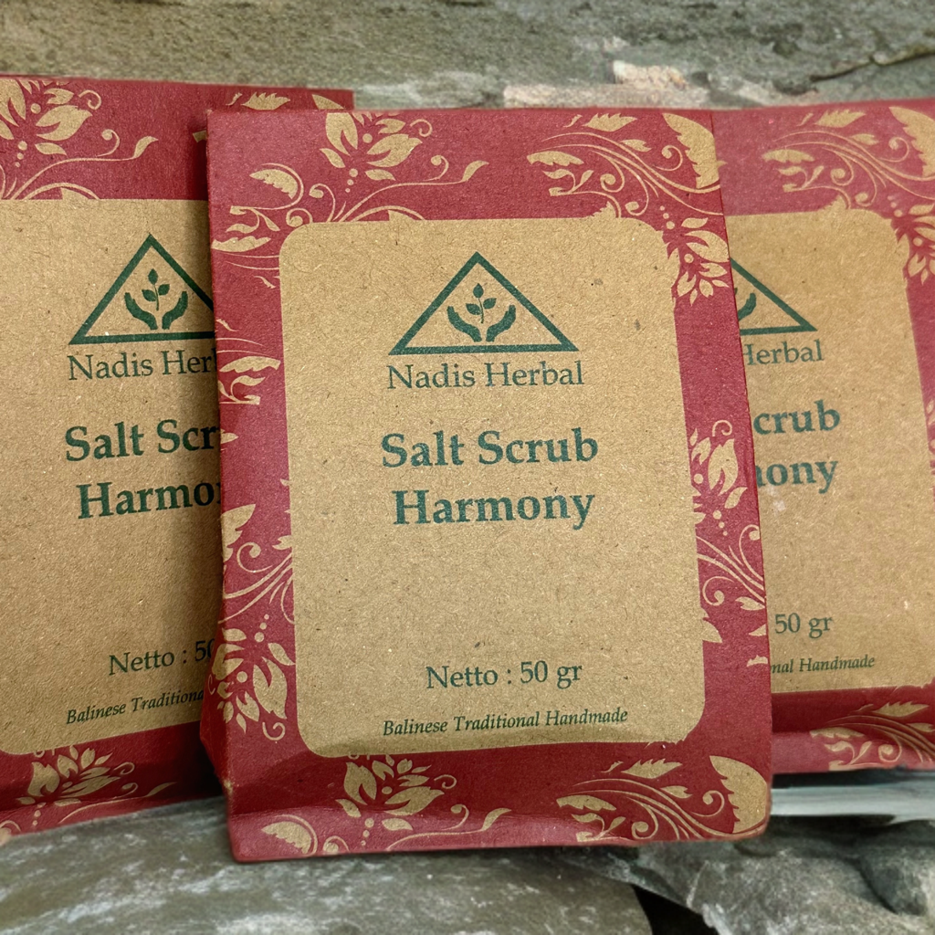 natūralus druskos\ryžių kūno šveitiklis "Harmony" Nadis herbal