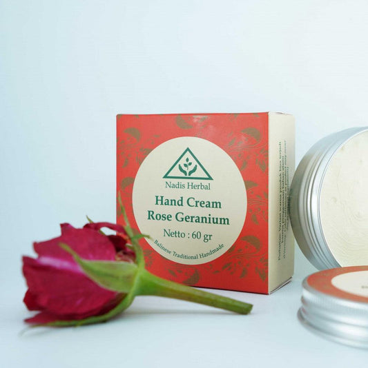 rankų kremas regeneruojantis, elastingumą palaikantis su rožių ekstraktu Nadis Herbal 